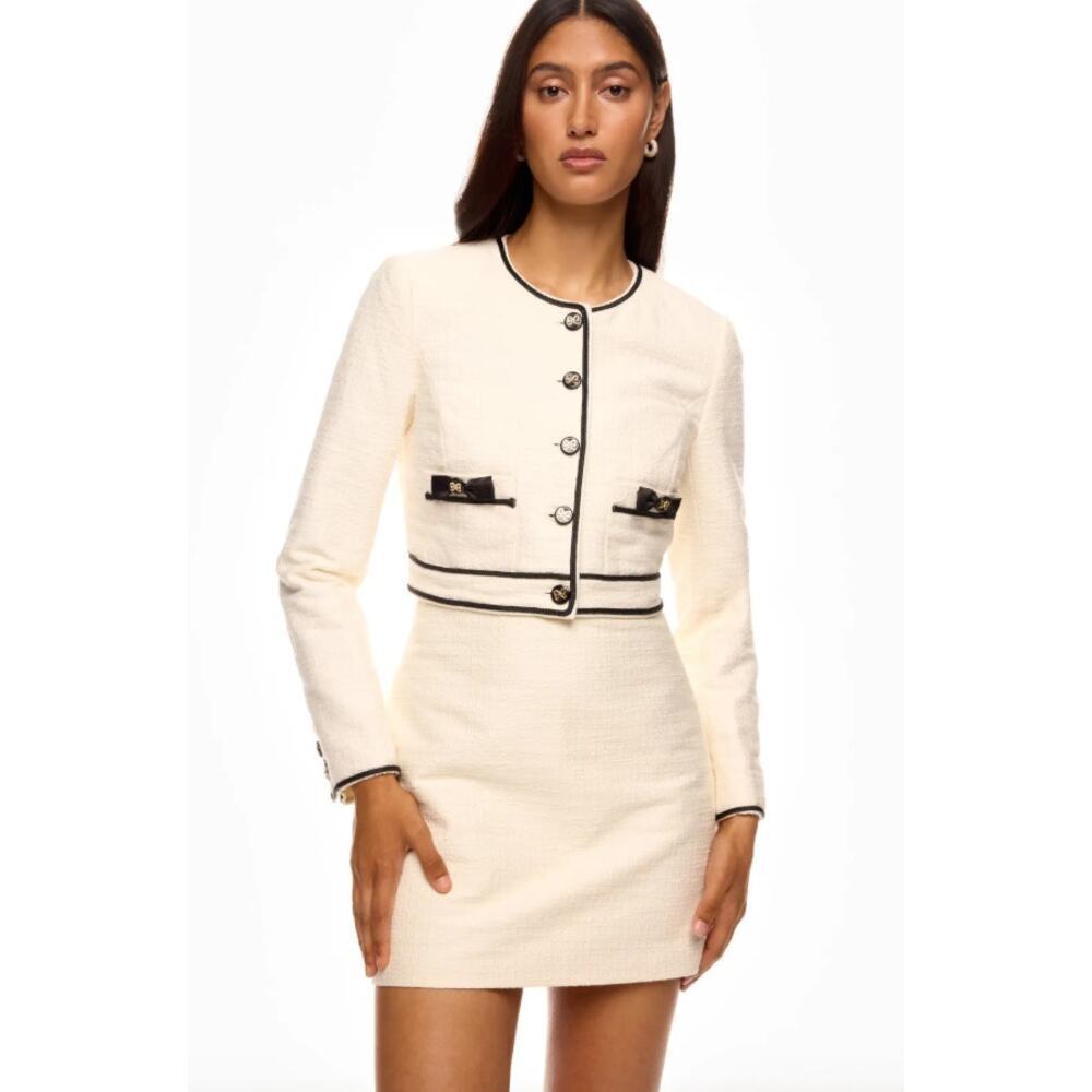 LoveShackFancy Off-White Talika Jacket